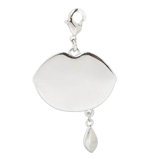 Vampire Lips Austrian Crystal Charm by Bead Landing™